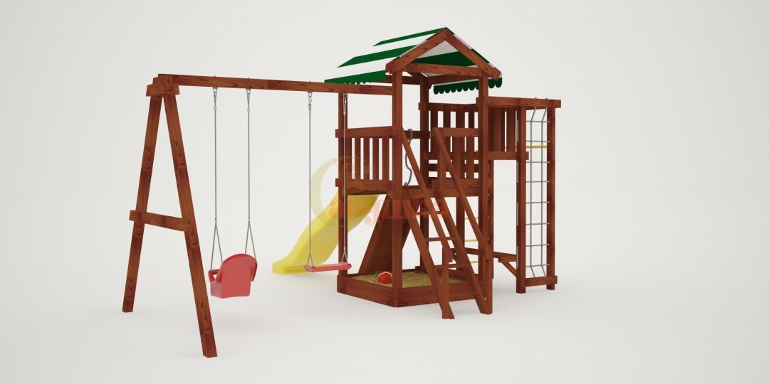 Детская площадка Савушка Мастер 3 Махагон